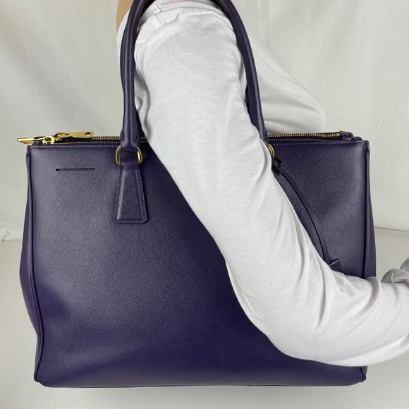 Prada Saffiano Lux Galleria Double Zip Tote - Authenticity Certified - Picture 4 of 15